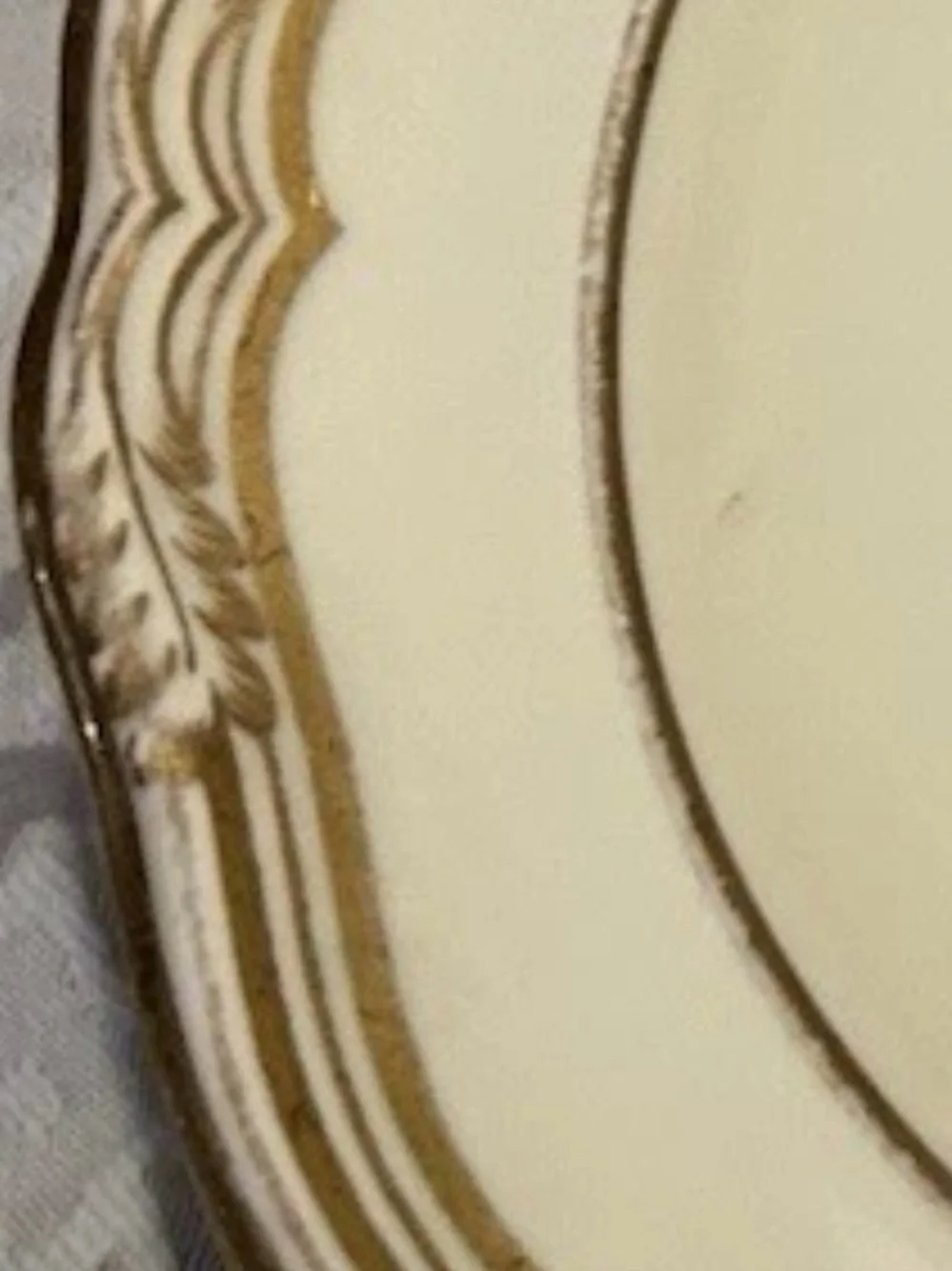 Tiffany & Company cream and Gold Rim china 6” Bread Butter Plates set of 8 SPODE